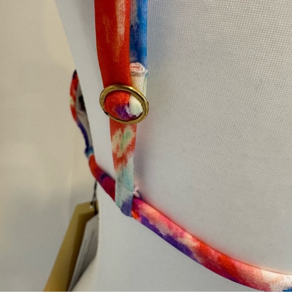 PatBO Violet String Bikini Top Cherry Large - Picture 5 of 7